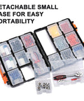 16 Compartment Detachable Toolbox Organizer With Removable Sections And Clear Lid For Easy Sorting Of Screws Bolts Nuts And Small Parts