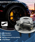 Two Pack Front Wheel Bearing And Hub Assembly 4WD Compatible With 2014 To 2018 Silverado 1500 in front of car wheel