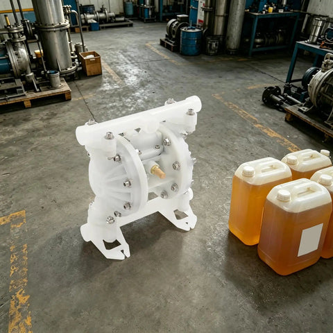 Heavy Duty Air Operated Diaphragm Pump With 1/2 Inch Inlet, Boasting 164 Ft High Lift And 16 Ft Suction For Rapid Fluid Transfer. Leak-Proof Sealing Design Ensures Reliable Performance And Boosts Work Efficiency For Any Tough Job Around The House Or Shop