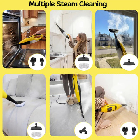 Heavy Duty Steam And Scrub Mop For Hardwood And Vinyl Floors Carries A Massive Xl Water Tank Includes Two Deep Clean Pads And Takes The Nitty Gritty Out Of Sticky Messes Smoothly in multiple cleaning scenarios.