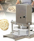 Killer Quality Electric Pizza Dough Presser And Pastry Roller Sheeter No Sweat Tortilla And Flatbread Maker For Home Kitchens, stainless steel 22cm disc.