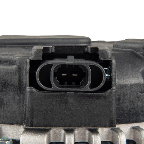 Close-up of alternator replacement that delivers solid charging power for 2003 to 2007 Saturn Ion Vue 2.2L L4 and 2002 to 2005 Chevy Cavalier Malibu Classic Alero 13944N 12V 105Amp CW 5 groove pulley.
