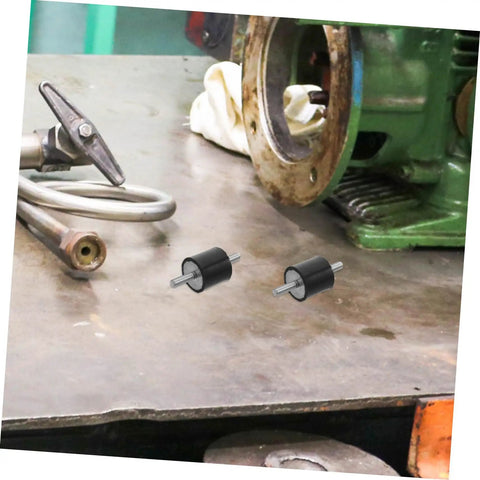 Vibration Isolator Mounts 25x25mm Rubber Mounts For Equipment Gear Quiet Stable Operation Easy Install Beefed Up Anti Vibration Dampers For Machinery Electronics And Audio Setup, black rubber mounts on workshop machine base