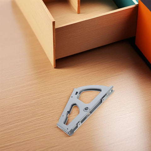 Stainless steel shoe cabinet hinge plate, gray, heavy-duty hardware for drawers and wardrobes