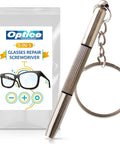 3-In-1 Eyeglass And Watch Repair Kit With Mini Screwdriver Set For On The Go Fixes Includes Phillips Flathead And Hex Drivers Ultra Portable Keychain Tool For Quick Tightening And Adjustments.