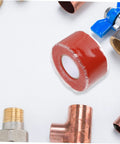 Leak Stop Tape For PVC PPR And Metal Pipes Flexible Self Adhesive Sealing Tape For Quick Waterproof Airtight Repairs, red roll with fittings