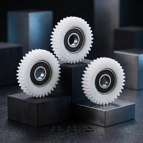 Durable Nylon 36-Tooth Gear Set 3 Pack 38mm Planetary Drive Gears For Electrical Motors And Clutch Systems on display