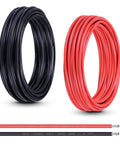 10 AWG Red And Black Tinned Copper Wire For Auto Marine Trailer LED Lighting Flexible 50 Foot Run High Conductivity And Low Resistance Heavy Duty DC Power Cable For Dope Car Audio And Marine Projects, coils of wire