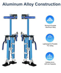 18 To 30 Inch Adjustable Drywall Stilts Durable Professional Grade Lightweight Aluminum Tool Stilt For Sheetrock Painting