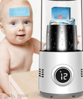 Keep Your Daily Drip Just Right With Smart Temp Control Dual Action Car Cup Warmer Cooler with a baby nearby.