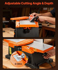 Heavy Duty Six Inch Spiral Benchtop Jointer Boasts A Beefy Two Horsepower Motor Churning At Twelve Thousand Rpm With Twelve Blade Spiral Cutterhead Delivering Flawless Surfaces Adjustable Fence And Solid Cast Aluminum Table Built Tough For Real Workers with adjustable cutting angle and depth settings.