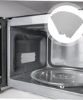 10 Pack Mica Sheet Insulation For Microwave Ovens, Heat Resistant Replacement Plates, shown inside a microwave oven