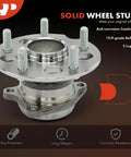 Beefed-Up Rear Wheel Bearing And Hub Assembly Pair For Toyota RAV4 1996 2003 5-Lug Non ABS FWD Only Direct Fit OEM Quality