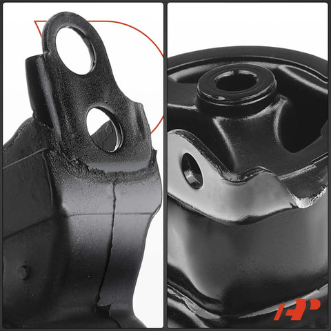 Close-up view of 5 Piece Engine And Transmission Mount Set For Honda CR V 1997 1998 1999 2000 2001 Four Cylinder Two Liter Automatic Transmission Heavy Duty Durable Mounts showcasing metal construction.