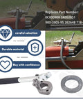 Heavy Duty Hydraulic Direction Control Valve Handle With Easy Install Mounting Bracket And Chain Assembly Replaces 0C000908 0A002851 900-3905-95 26264B 718-0523 Goes With Bandit Wood Chippers And Stump Grinders MTD Craftsman Yard Tools, shown with installation.