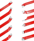 11 Piece Carbide Tip Cutter Bit Set For Metal Lathe Tooling And CNC Lathe Projects, red handles, visible YT5 carbide tips