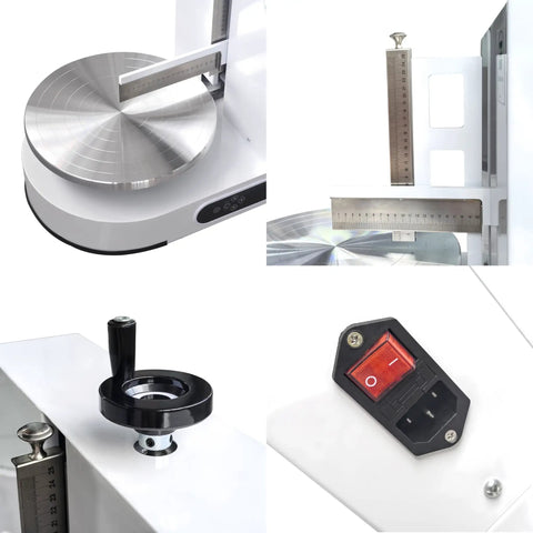 Pro Grade Cake Decorating Turntable With Smoothing Coating Machine For 6 To 14 Inch Cakes, AC110V, 0-7.83 Inch Height, detailed view.