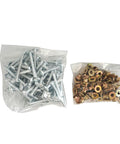 100Pcs Stainless Steel 3 16 Inch Medium Flange Collar Rivet Kit For Peterbilt 379 Huck Bolt Systems Direct Replacement For OEM MGP98T R6 10G MGCS R6U Beefy Heavy Duty Truck Upgrade parts in clear bags.