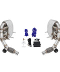 Exhaust Valved Silencers For Porsche 911 997 Carrera 2009 To 2012 Sports Mufflers With Remote Control Valves Rear Pair