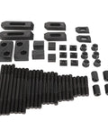 24Pcs T Slot Clamp Kit For Lathe And Milling Machines Built Tough With Strong Clamping Force, Heat Treated Black Oxidized Steel Frame