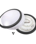 Open view of 12 Inch LED Flush Mount Ceiling Light Dimmable 15W 150W Equivalent 1200lm 5000K Daylight Oil Rubbed Bronze Dual Ring Fixture