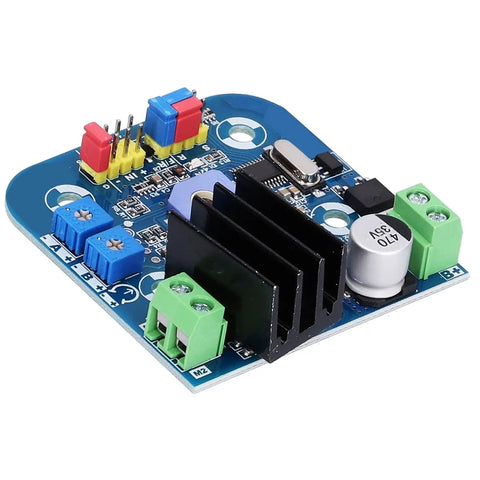 Beefy High Power Servo Control Board 12V To 24V For Remote Control Systems, 180 Kg.Cm Torque, 300 Degree Rotation, Stays Strong Under Load, Ideal For Robotic Projects, DIY RC Builds, And Heavy Duty Motion Control, blue PCB with heatsink