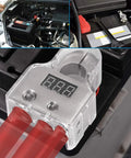 Keep Your Sweet Ride Rolling Smooth Zero Hassle Car Battery Terminal Connector Kit showing digital voltmeter and cables.