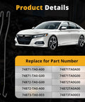 Honda Accord Trunk Rear Lid Torsion Spring Replacement For 2008 To 2012 Models 3.5L And 2.4L with part numbers listed