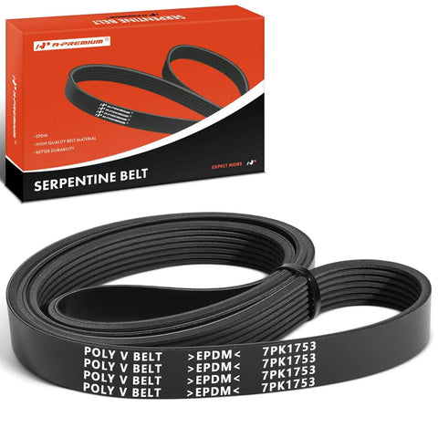 69.01 Inch Serpentine Drive Belt For Honda CRV 2007 2009 And Acura TSX 2004 2008 2.4L Gas Engine Replacement Belt With 7 Rib EPDM Material
