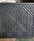 Front view of Two Piece Concrete Molds For Walkways Set DIY Easy Release Square Paver Molds For Garden Paths And Stone Patios