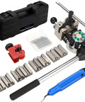 Brake Line Flaring Tool Kit 45 Degree Bubble And Double Flare Set for flaring soft metal tubes with various adapters and case