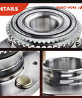 Rear Wheel Bearing And Hub Assembly With ABS Ring For Mitsubishi Lancer 2002 2007 L4 2.0L 4 Lug Heavy Duty Hub Close-up