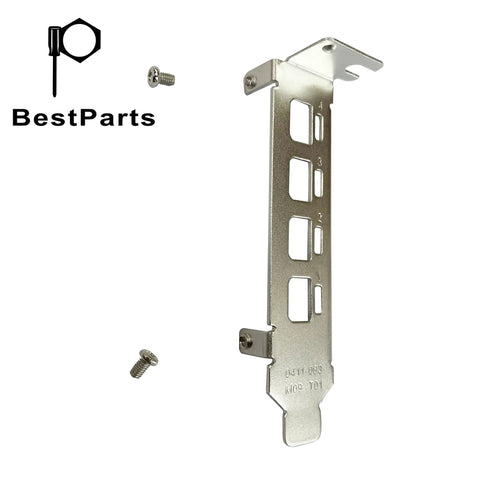 Low Profile Short Gpu Bracket Replacement Compatible With Quadro K1200 Nvs510 P400 P600 P620 P1000 T600 T1000 heavy steel mount with screws