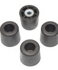 Four Pack Black Round Rubber Feet With Metal Insert One Inch Tall Heavy Duty Non Marking Bumpers For Home Furniture Tables Chairs And Desks Built Like A Tank Made In Usa