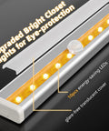 Under Cabinet Lights 10 LED Battery Powered Motion Sensor Closet Lights Stick Anywhere Magnetic Indoor Lighting detail view