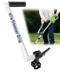 Ergonomic Trimmer Handle Extension Back Saver With Adjustable Angle And Height 17 Inch Grip For Lawn Care Grass Landscaping