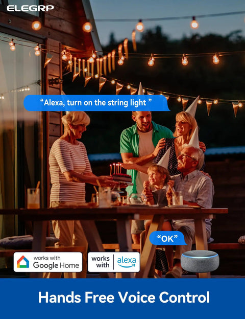 Weatherproof Outdoor Smart Plug IP66 With 2 Independent Sockets No Fuss WiFi Enabled Plug Connects With Alexa And Google Assistant Perfect For Patio String Lights And Outdoor Decor UL Certified 2 Pack Black
