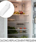 Rugged Universal Spring Assisted Freezer Door Hinge Replacement For Refrigerators And Chest Freezers Featuring Hassle Free Installation And Smooth Automatic Close For Home Or Shop Projects in a fridge setting.