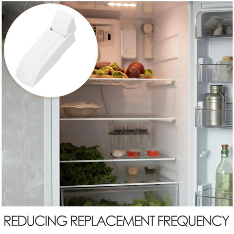 Rugged Universal Spring Assisted Freezer Door Hinge Replacement For Refrigerators And Chest Freezers Featuring Hassle Free Installation And Smooth Automatic Close For Home Or Shop Projects in a fridge setting.