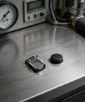 2 Pack Push Button Switch Guard 22mm 0.87 Inch Waterproof Dustproof Safety Cap Protector on metal surface