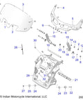 Top-Shelf Flanged Bushing Replacement With Rock Solid Build And Perfect Fitment For Seamless Performance Upgrade Ensure A Rattle-Free Ride Experience Using High-Grade Materials Matched To Strict Oem Standards Part 5140871 Size 18 X 10 X 6 - Diagram of parts and components.