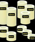 Nylon Round Spacers Kit 151 Pcs Dope Wall Plate Spacers For Screws Hardware Standoffs Pro Grade Assortment OD 11mm ID 6.2mm