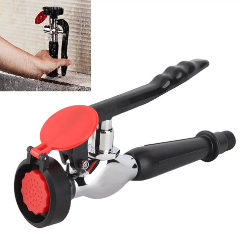 Emergency Eye Wash Unit Tabletop Eyewash Device With Filtration showing stainless steel construction with red cap