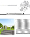 Cable Railing Hardware Kit With Drop Pin Turnbuckles And T316 Stainless Steel Tensioners For Metal Posts, Angle Adjustable