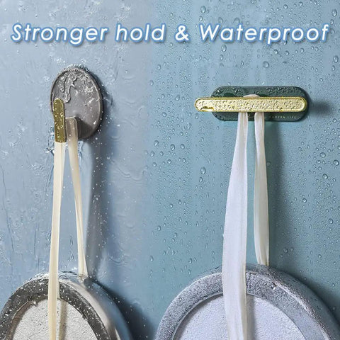 Decorative Wall Hooks Self Adhesive Heavy Duty Hanger Set for bathroom organization, waterproof on shower wall with towels