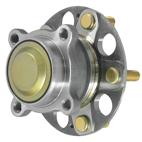 Rear Wheel Hub Bearings And Hubs Assembly Kit For 2015-2020 Acura TLX FWD And 2013-2015 And 2018-2023 Honda Accord Gas Models 2 Replacement Hubs And Bearings Set, front view showing 5-bolt design.