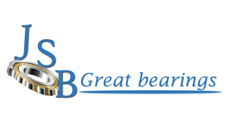 JSB Great Bearings logo with stylized text and illustrated ball bearing