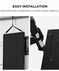 100W Flexible Solar Panel For Off Grid Power, High Efficiency 23 Percent, IP68 Waterproof, Lightweight 5.1 Lb hung easily