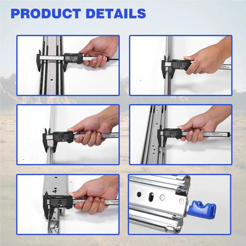 Measurement details of Heavy Duty Full Extension Side Mount Drawer Slides Featuring Solid Cold Rolled Steel Core.