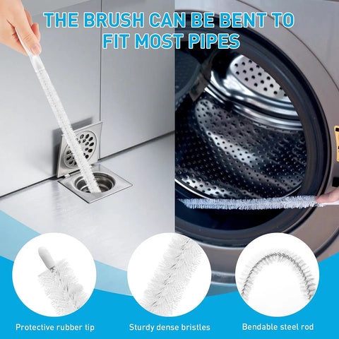 12 In 1 No Fuss Drain Clog Remover Kit With 25 Inch Stainless Steel Grabber Claw For Hair And Debris, 6 25 Inch Plastic Drain Snakes, 2 59 Inch Cleaning Brushes, And 3 18 Inch Sink Brushes For Bathroom Kitchen Toilet Tub Sewer